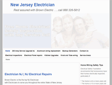 Tablet Screenshot of brownelectricinc.com